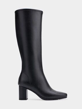 AEROSOLES Micah Tall Heeled Knee High Stretch Boots Black Women's - Size 9M
